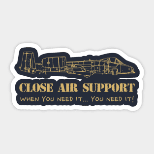 Close Air Support Sticker